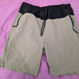 Nomad Black and Tan Athletic Shorts